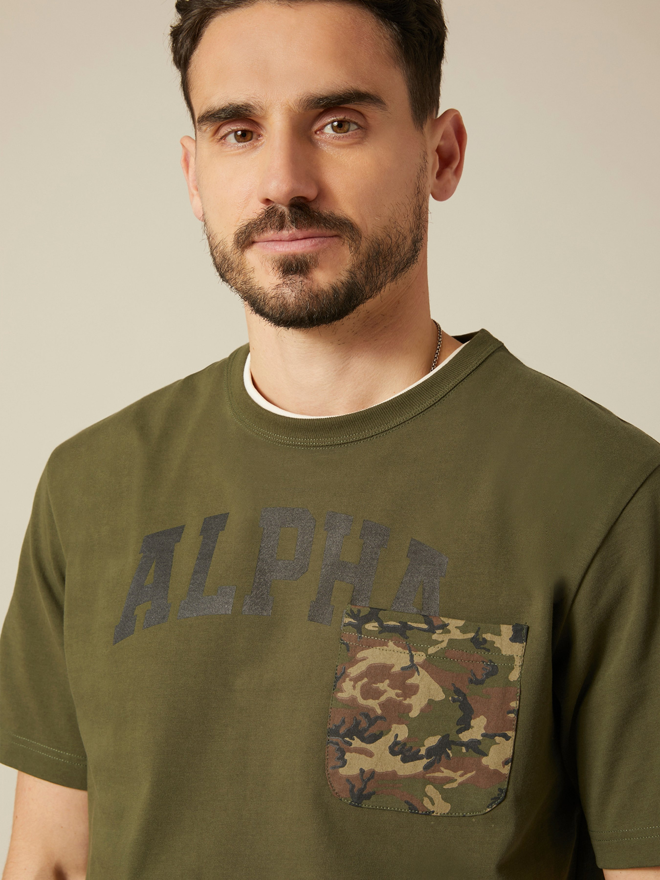 Футболка Alpha Industries CAMO POCKE модель UTP52001C1_303 Фото