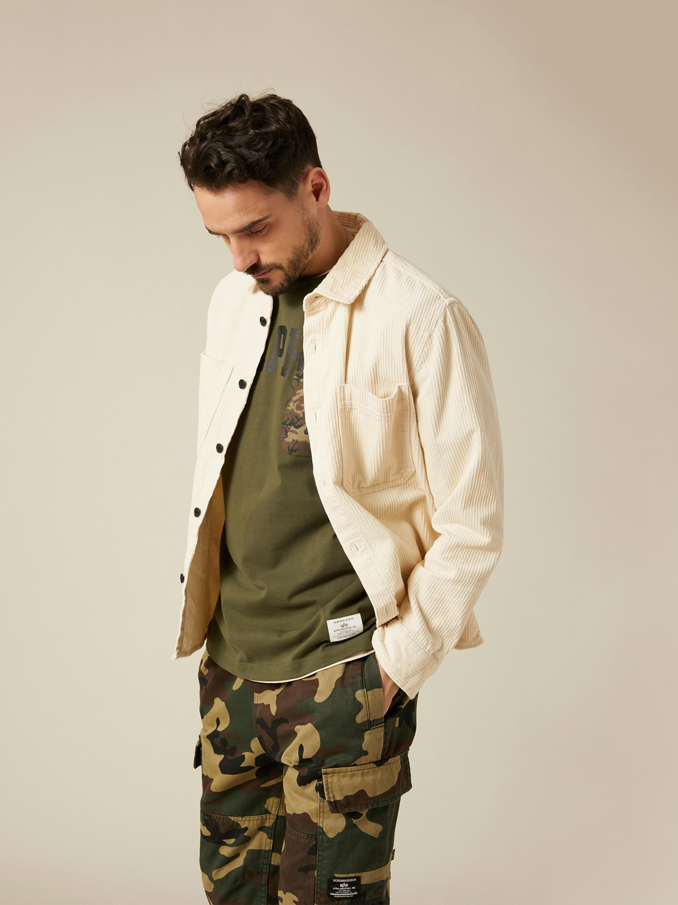 Футболка Alpha Industries CAMO POCKE модель UTP52001C1_303 Фото