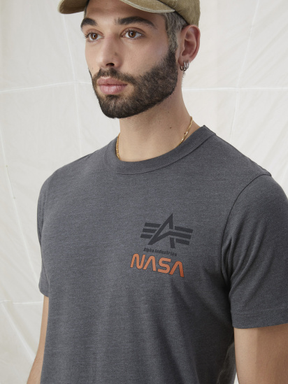 Футболка Alpha Industries NASA Galaxy модель ETN53000C1_072 — фото 3 - INTERTOP