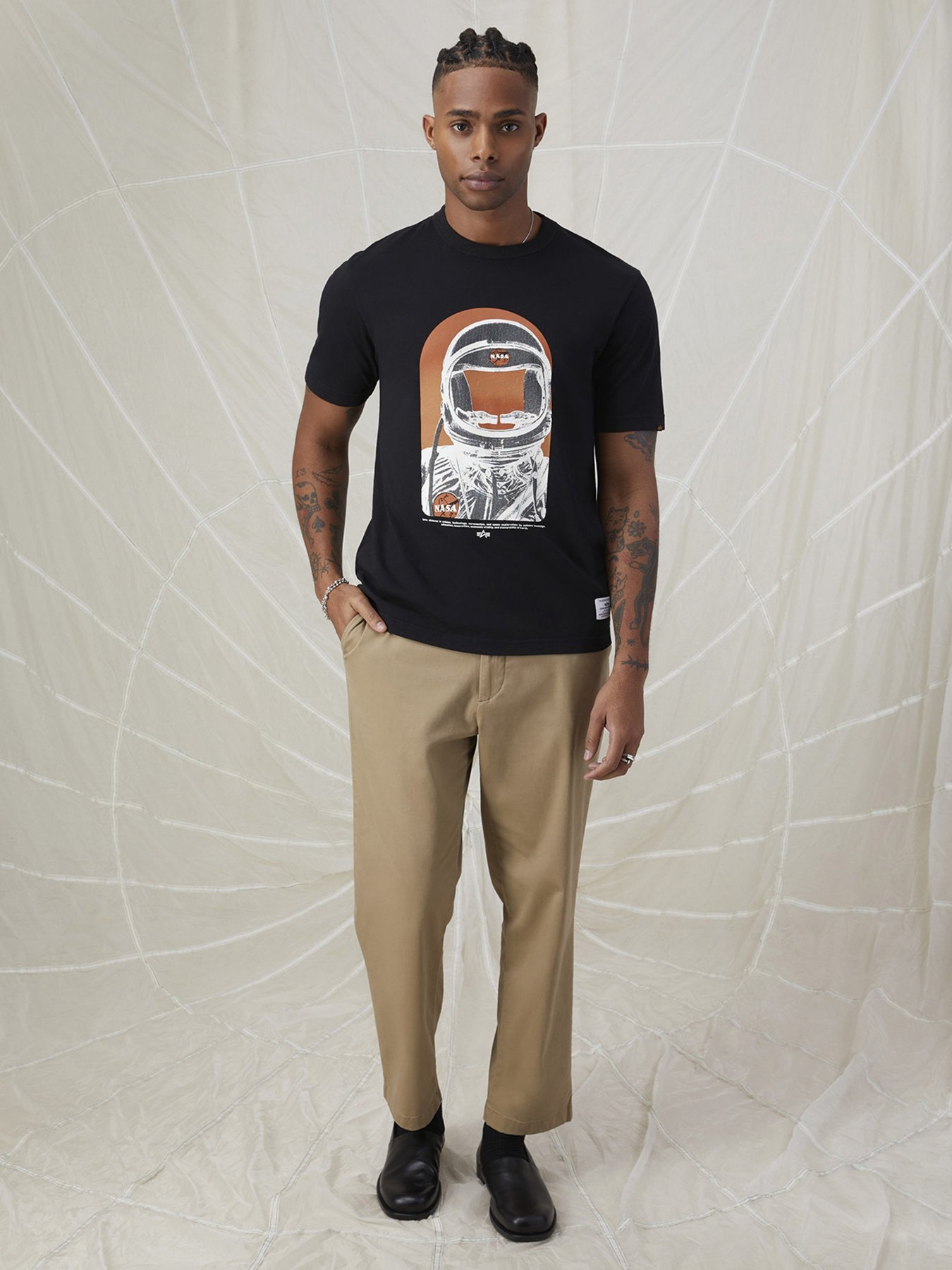 Футболка Alpha Industries NASA Moon модель ETN53001C1_003 Фото