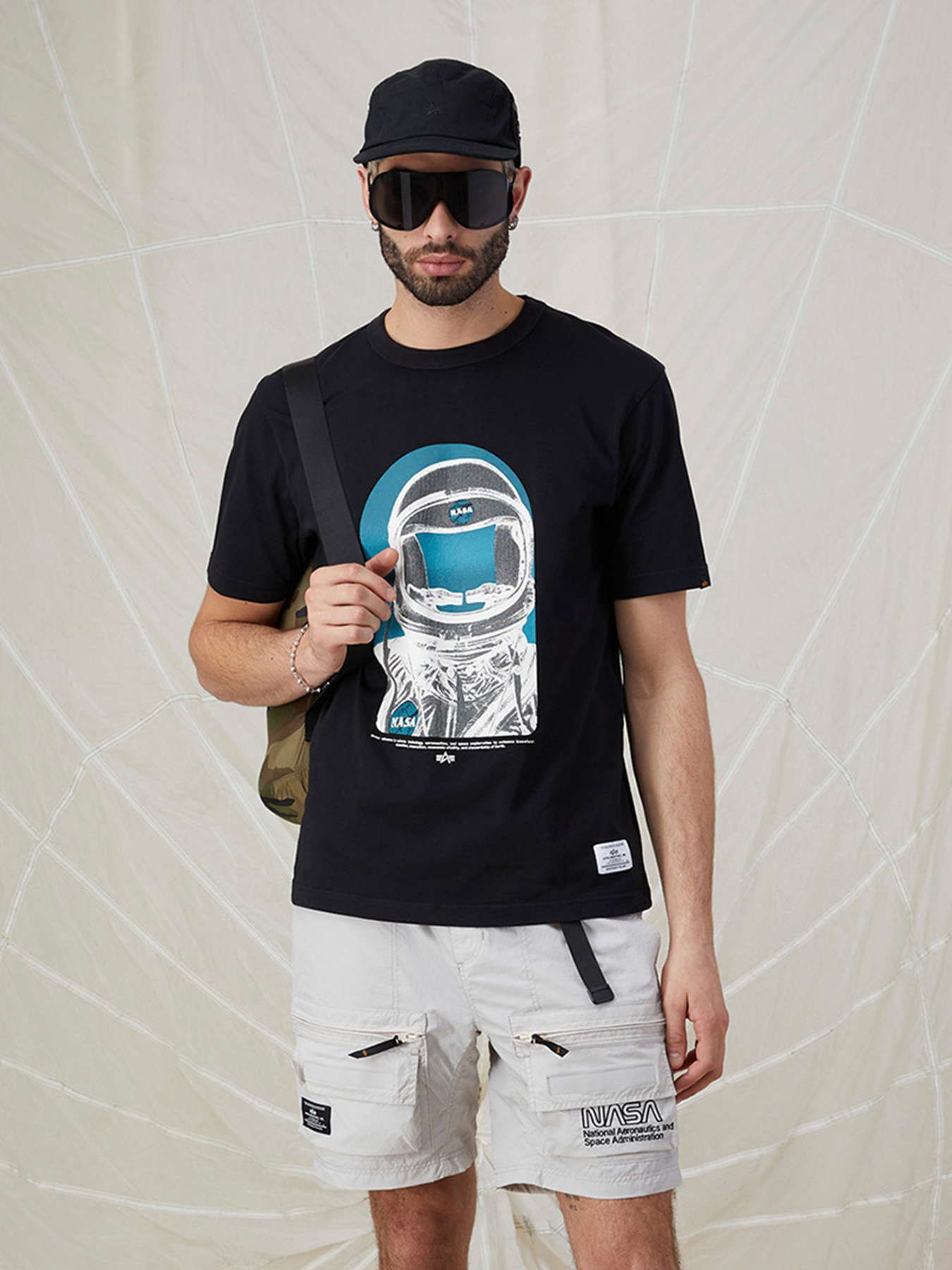 Футболка Alpha Industries NASA Moon модель ETN53001C1_057 Фото