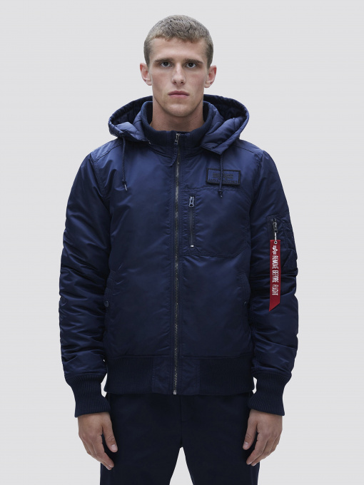 Бомбер Alpha Industries MA-1 HOODED RIB модель MJM49501C1_410 Фото