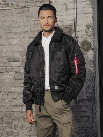 Бомбер Alpha Industries  B-15 Mod Flight Faux Mouton Collar модель MJB52500C1_001 Фото