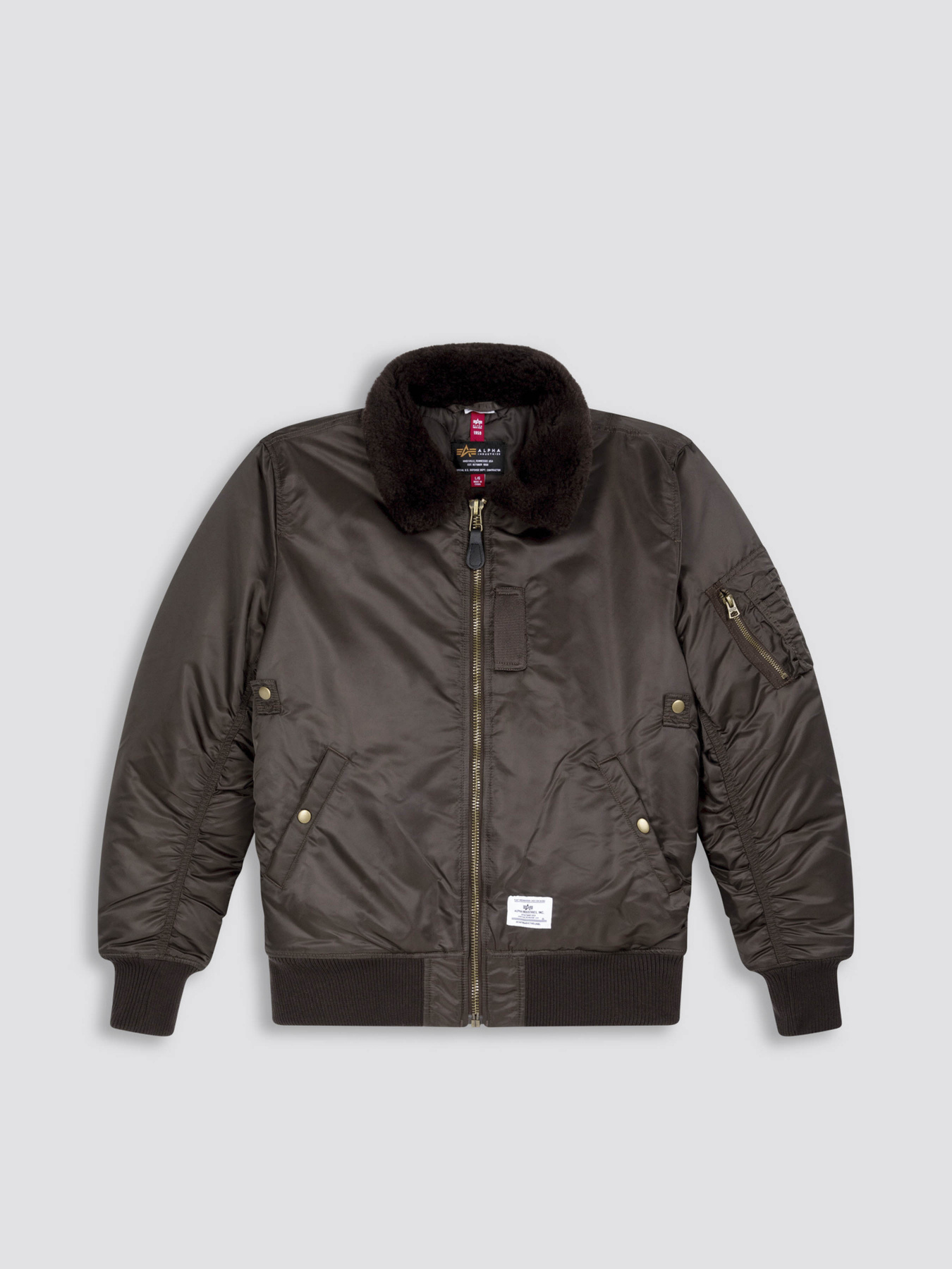 Бомбер Alpha Industries B-15 Mod Flight Faux Mouton Collar модель MJB52500C1_218 Фото