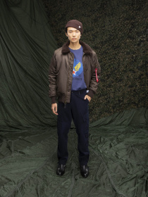 Бомбер Alpha Industries B-15 Mod Flight Faux Mouton Collar модель MJB52500C1_218 Фото