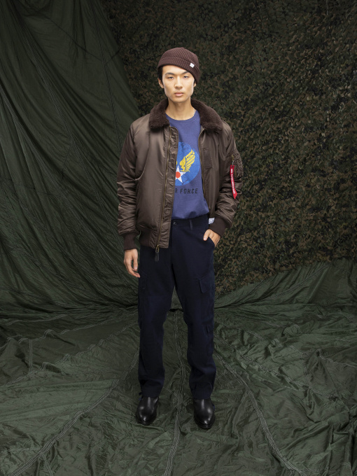 Бомбер Alpha Industries B-15 Mod Flight Faux Mouton Collar модель MJB52500C1_218 Фото