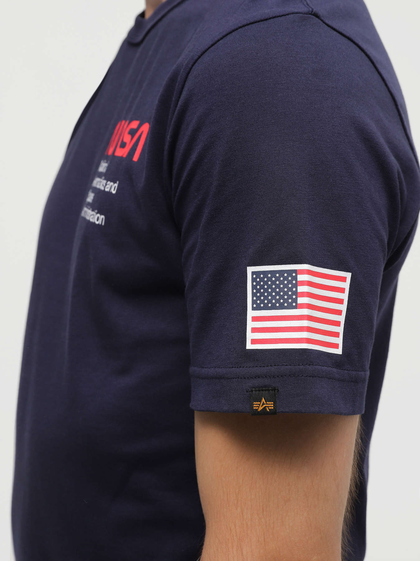 Футболка Alpha Industries NASA Worm Logo Gen II модель UTN53000PK_410 Фото