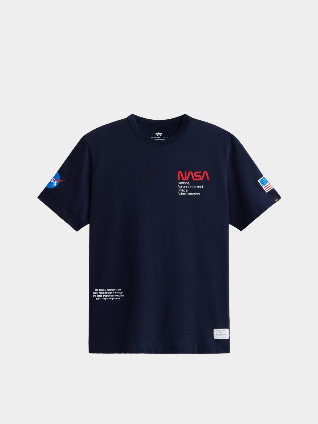 Футболка Alpha Industries NASA Worm Logo Gen II модель UTN53000PK_410 Фото