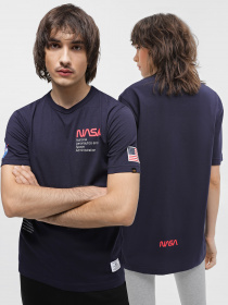 Футболка Alpha Industries NASA Worm Logo Gen II модель UTN53000PK_410 Фото