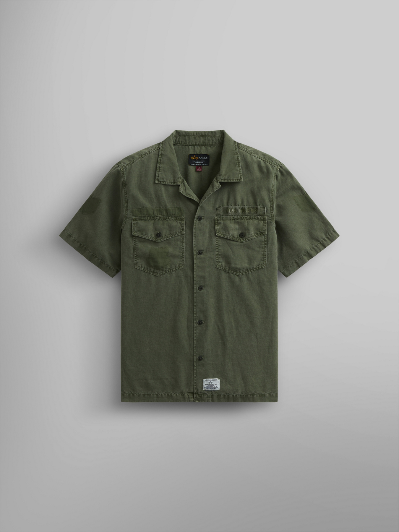 Куртка-рубашка Alpha Industries Washed Fatigue Shirt Jacket модель MJS54000CO_359 Фото