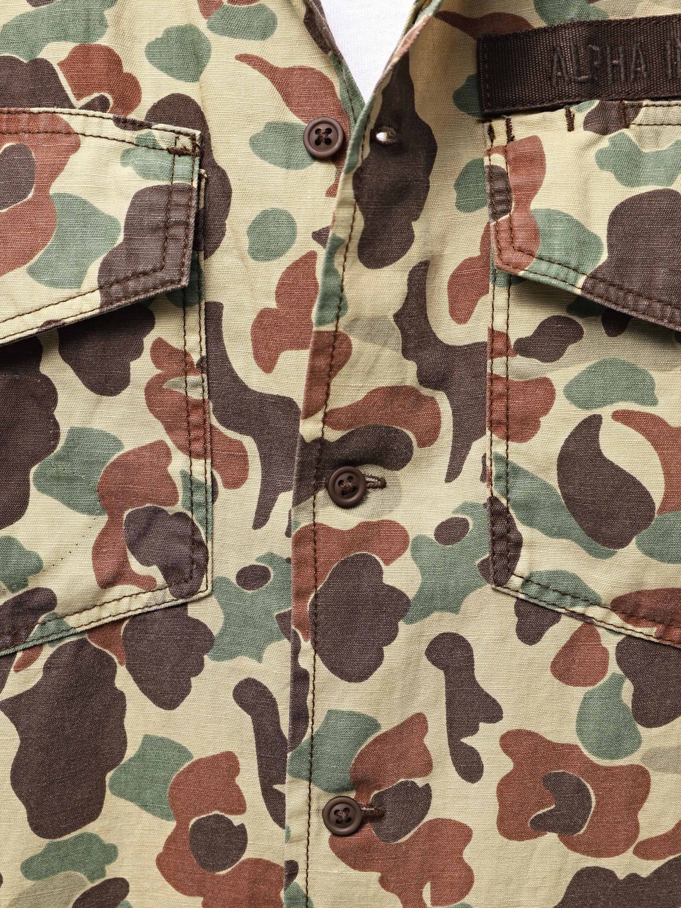 Куртка-сорочка Alpha Industries Washed Fatigue Shirt Jacket модель MJS54000CO_939 Фото