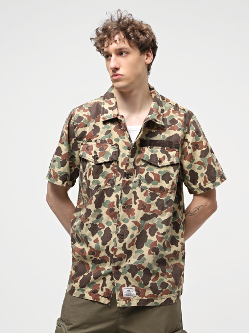 Куртка-рубашка Alpha Industries Washed Fatigue Shirt Jacket модель MJS54000CO_939 Фото