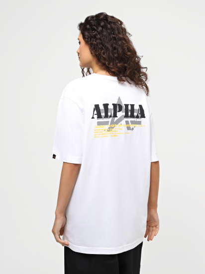 Футболка Alpha Industries Alpha Stencil Tee модель UTA54002PK_100 — фото 3 - INTERTOP