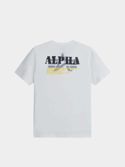 Футболка Alpha Industries Alpha Stencil Tee модель UTA54002PK_100 — фото 7 - INTERTOP