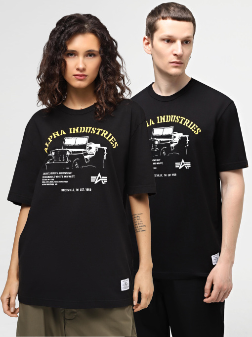 Футболка Alpha Industries Alpha Jeep Tee модель UTA54005PK_001 Фото