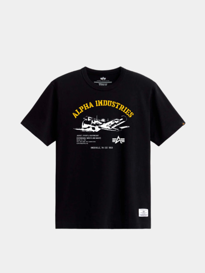 Футболка Alpha Industries Alpha Plane Tee модель UTA54006PK_001 — фото 5 - INTERTOP