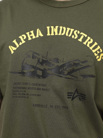 Футболка Alpha Industries Alpha Plane Tee модель UTA54006PK_303 Фото