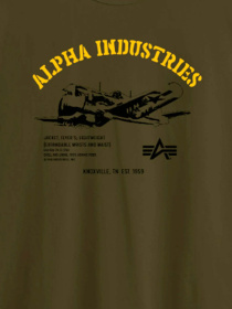 Футболка Alpha Industries Alpha Plane Tee модель UTA54006PK_303 Фото