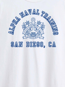 Футболка Alpha Industries Alpha Naval Base San Diego Tee модель UTA54012PK_100 Фото