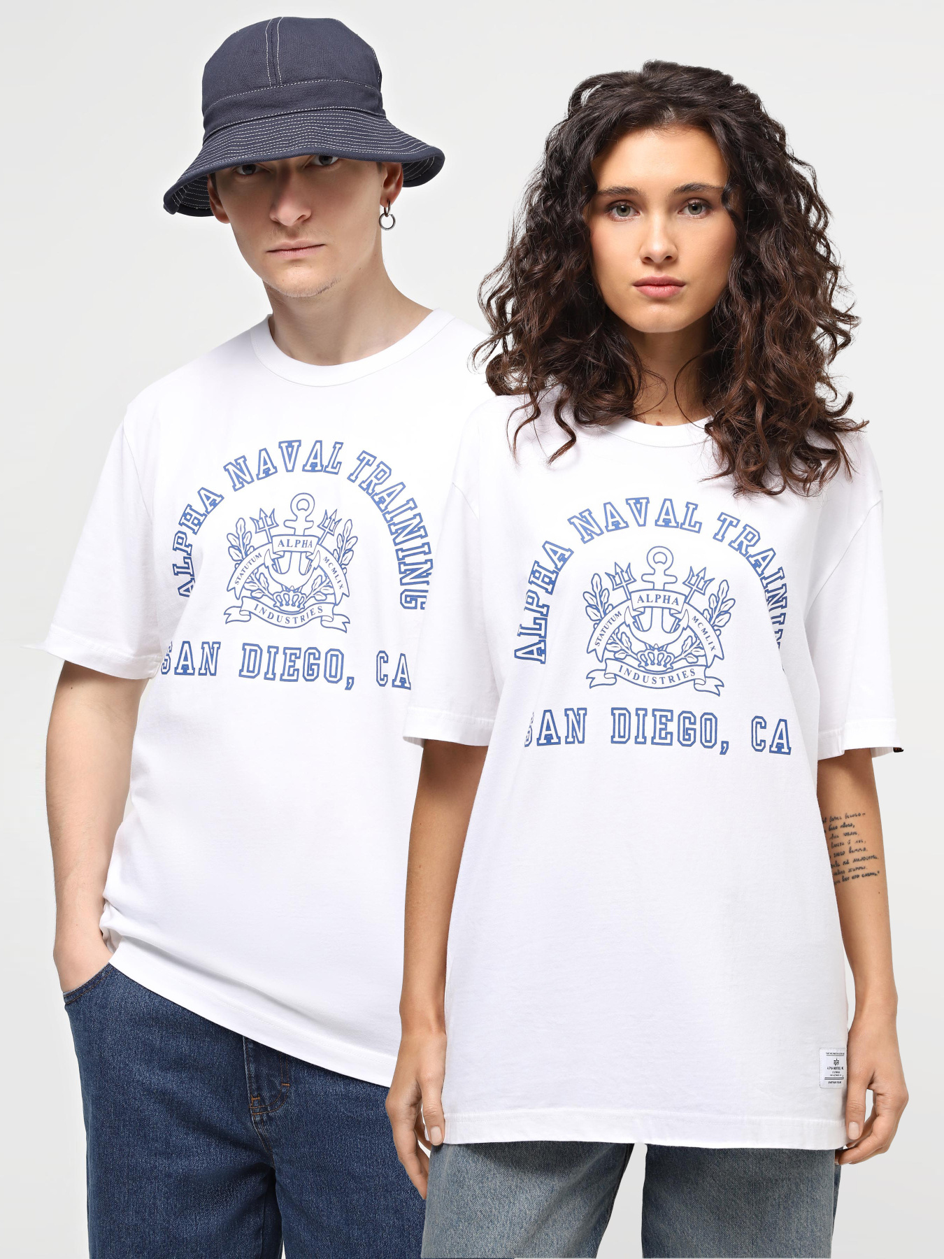 Футболка Alpha Industries Alpha Naval Base San Diego Tee модель UTA54012PK_100 Фото