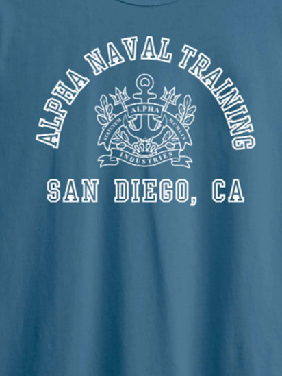 Футболка Alpha Industries Alpha Naval Base San Diego Tee модель UTA54012PK_521 — фото 6 - INTERTOP