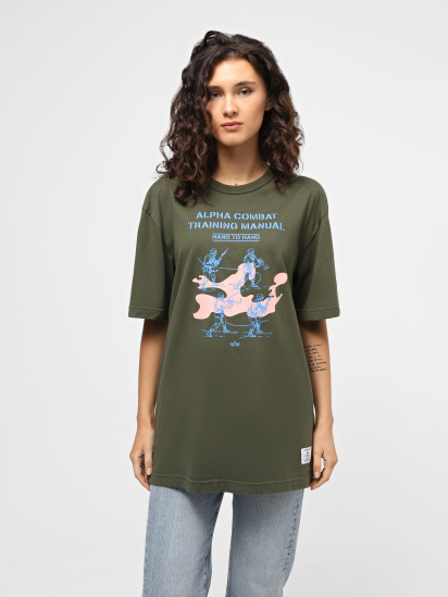 Футболка Alpha Industries Alpha Training Manual Tee модель UTA54017PK_303 — фото - INTERTOP