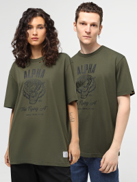 Оливковий - Футболка Alpha Industries Alpha Tiger Tee