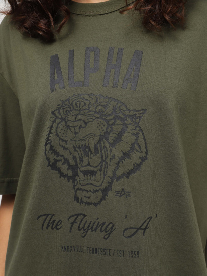 Футболка Alpha Industries Alpha Tiger Tee модель UTA54018PK_303 — фото 4 - INTERTOP