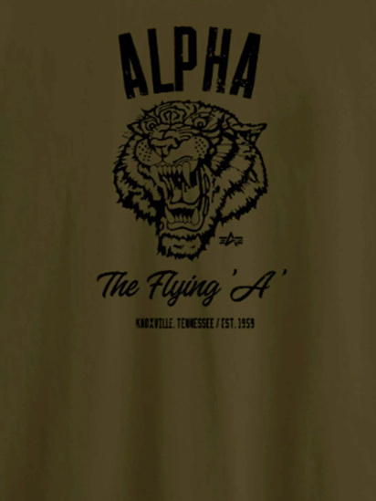 Футболка Alpha Industries Alpha Tiger Tee модель UTA54018PK_303 — фото 7 - INTERTOP