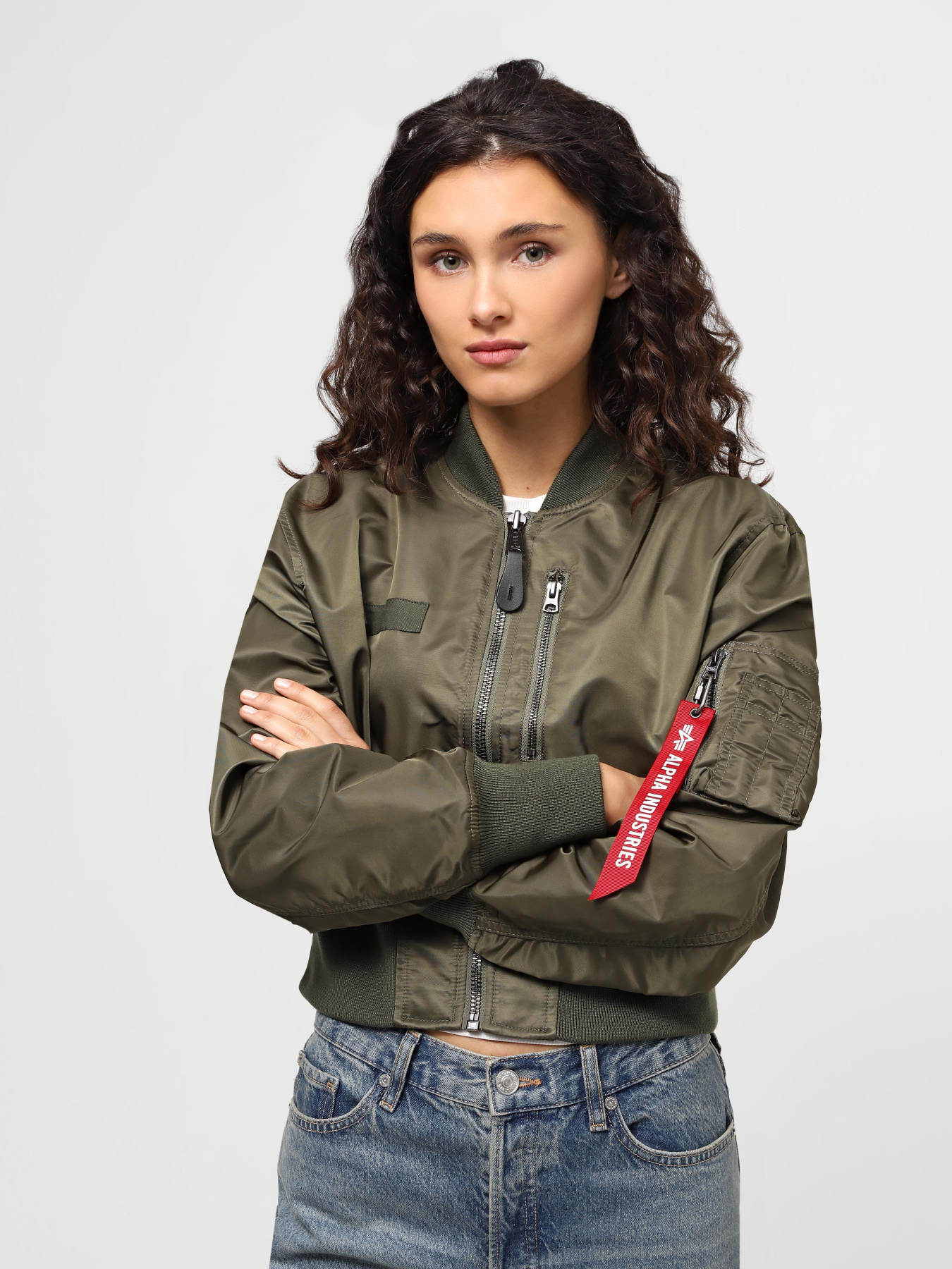 Бомбер Alpha Industries L-2b Cropped Gen II Bomber Jacket W модель WJL53000C1_359 Фото