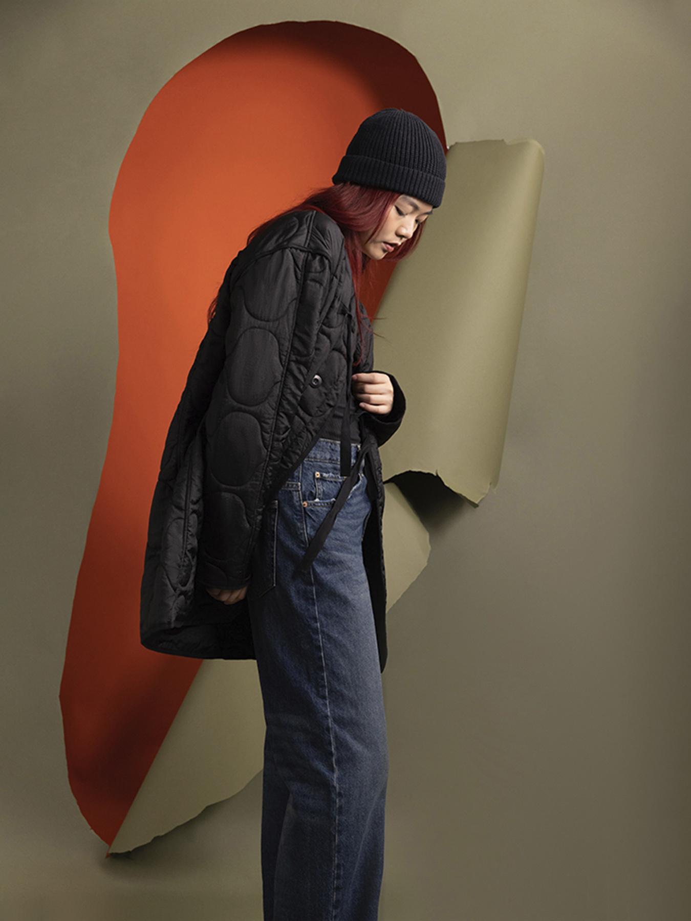 Демисезонная куртка Alpha Industries Mixed Media Quilted Long Liner модель WJM54501C1_001 Фото