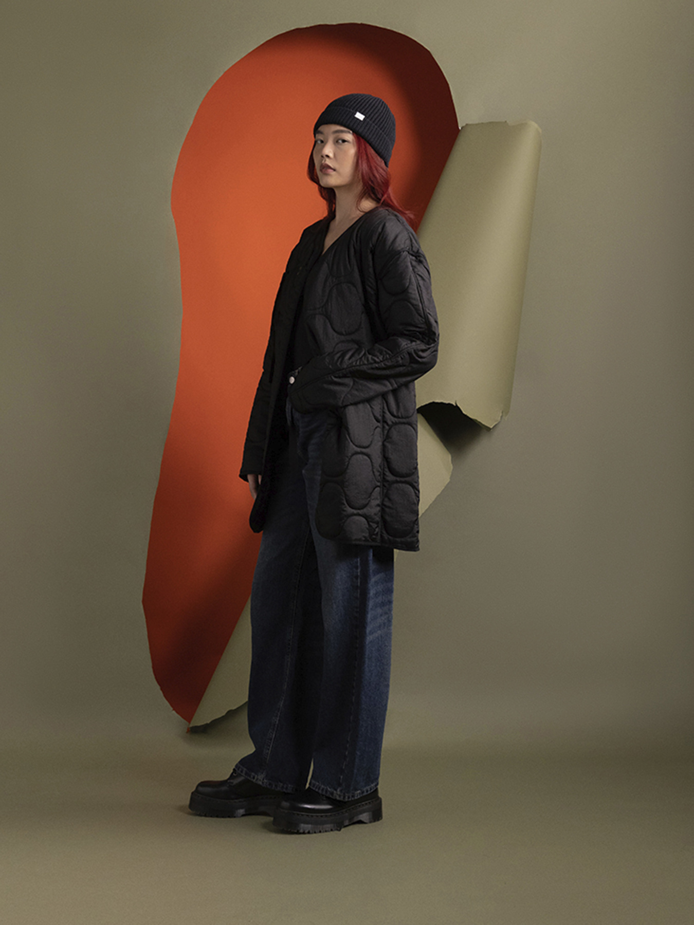 Демисезонная куртка Alpha Industries Mixed Media Quilted Long Liner модель WJM54501C1_001 Фото