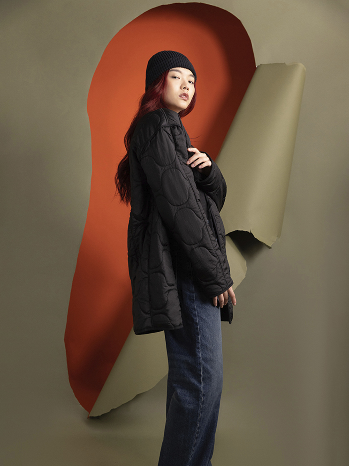 Демисезонная куртка Alpha Industries Mixed Media Quilted Long Liner модель WJM54501C1_001 Фото