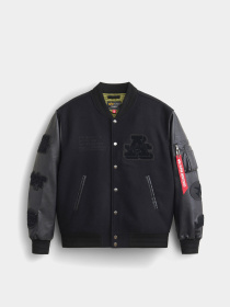 Бомбер Alpha Industries Faux Leather Ma-1 Varsity модель MJL54500C1_001 Фото
