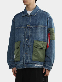 Джинсова куртка Alpha Industries Denim модель MJD55000C1_410 Джинсова куртка Alpha Industries Denim модель MJD55000C1_410 Фото