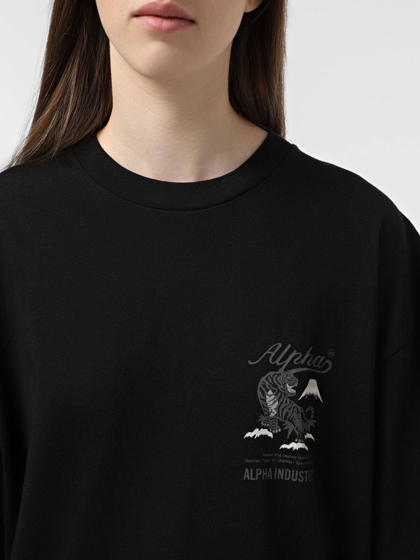 Футболка Alpha Industries Tiger Search And Destroy модель MTT55001C1_001 Фото