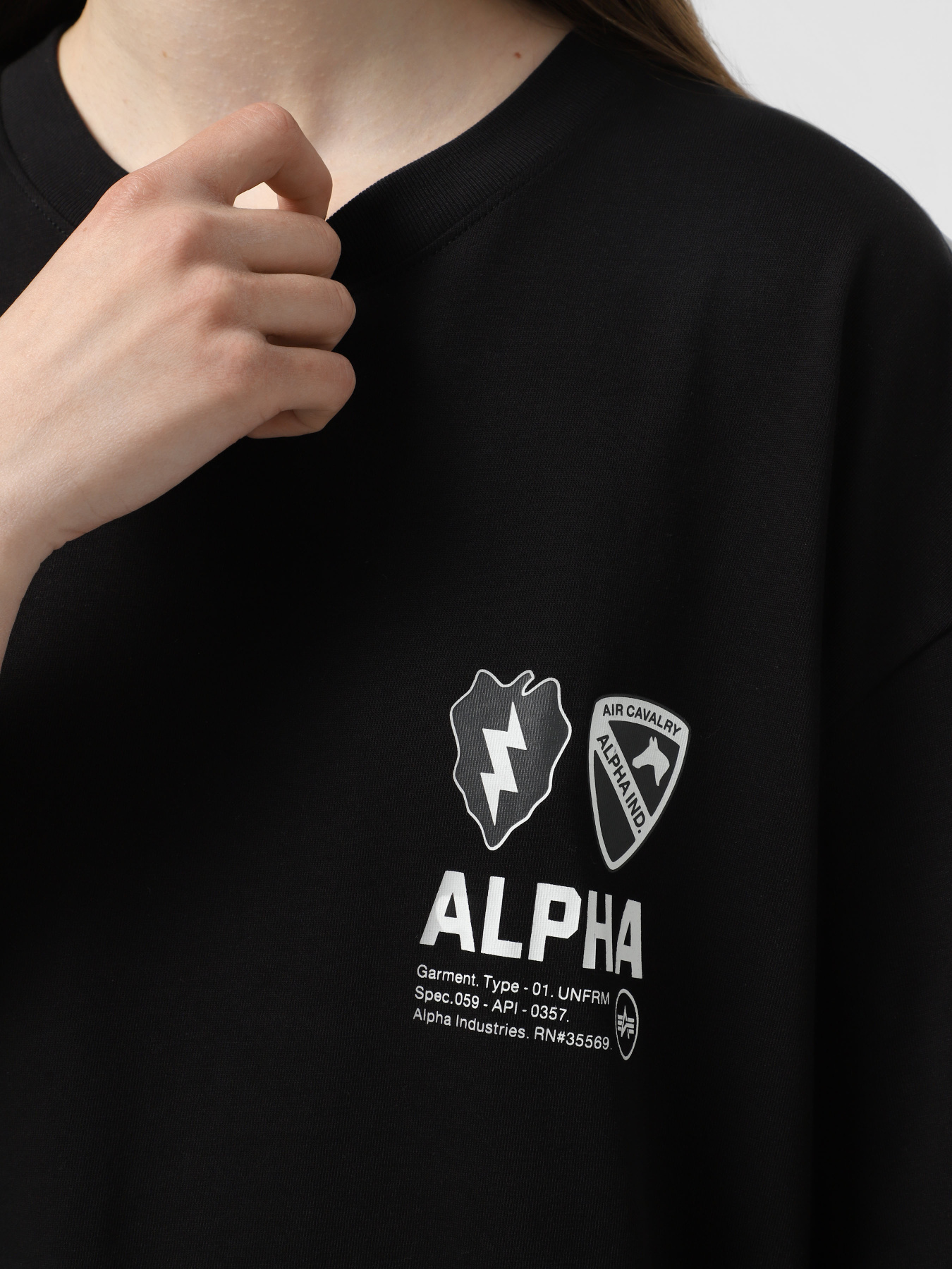 Футболка Alpha Industries Unfrm Air Cavalry модель MTU55003C1_001 Фото