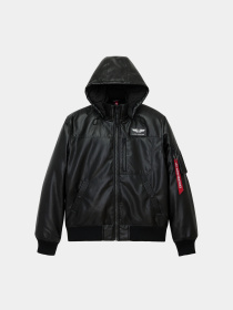 Куртка кожаная Alpha Industries модель MJF55501C1_001 Куртка кожаная Alpha Industries модель MJF55501C1_001 Фото