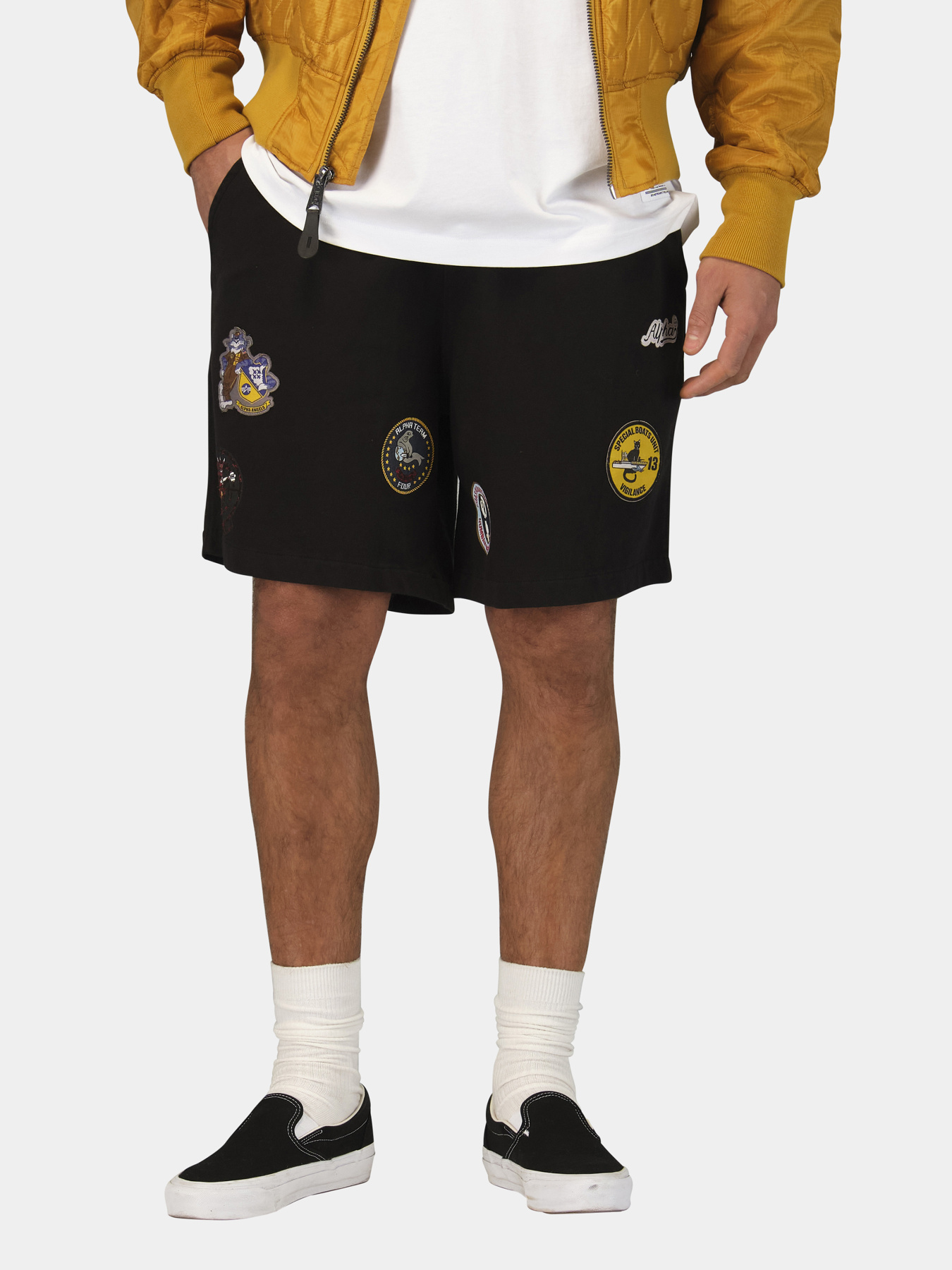 Шорты Alpha Industries PATCHED JERSEY SHORT модель MBP56000C1_001 Фото