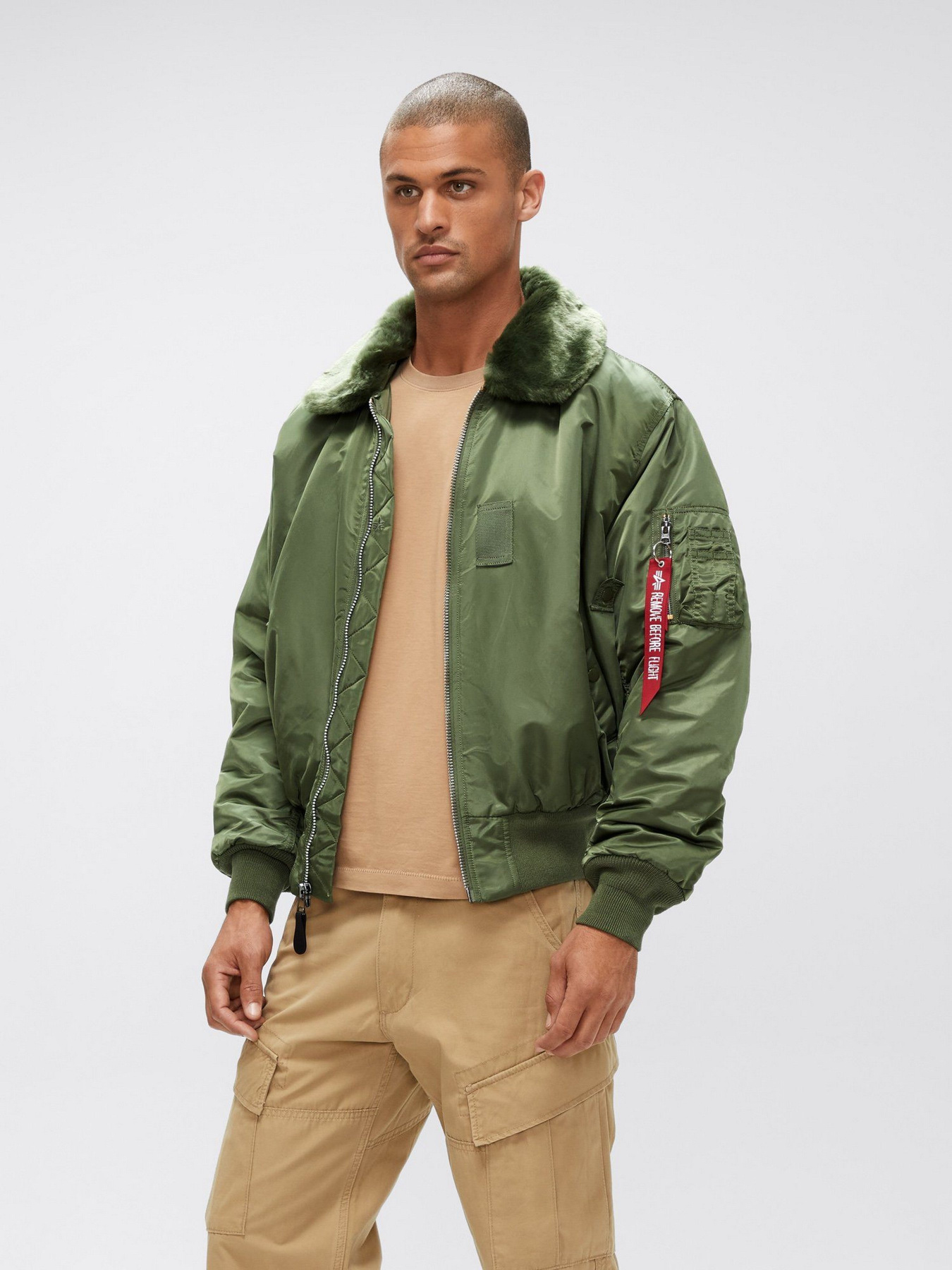 Бомбер Alpha Industries B-15 модель MJB23010C1_310 Фото