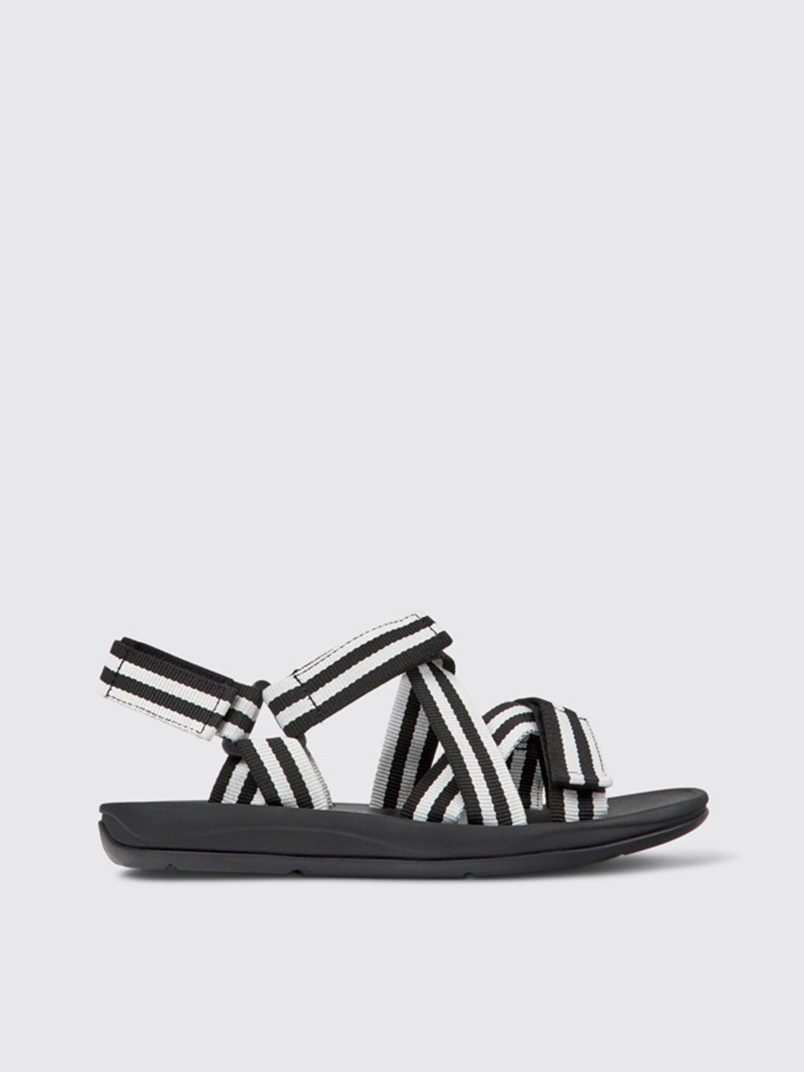 Чоловічі Сандалії Camper Match (AM1303) колір білий/чорний, матеріал перероблений поліестер