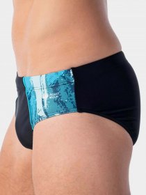 Плавки Aquawave модель DANILO-BLACK/SEA PRINT Фото