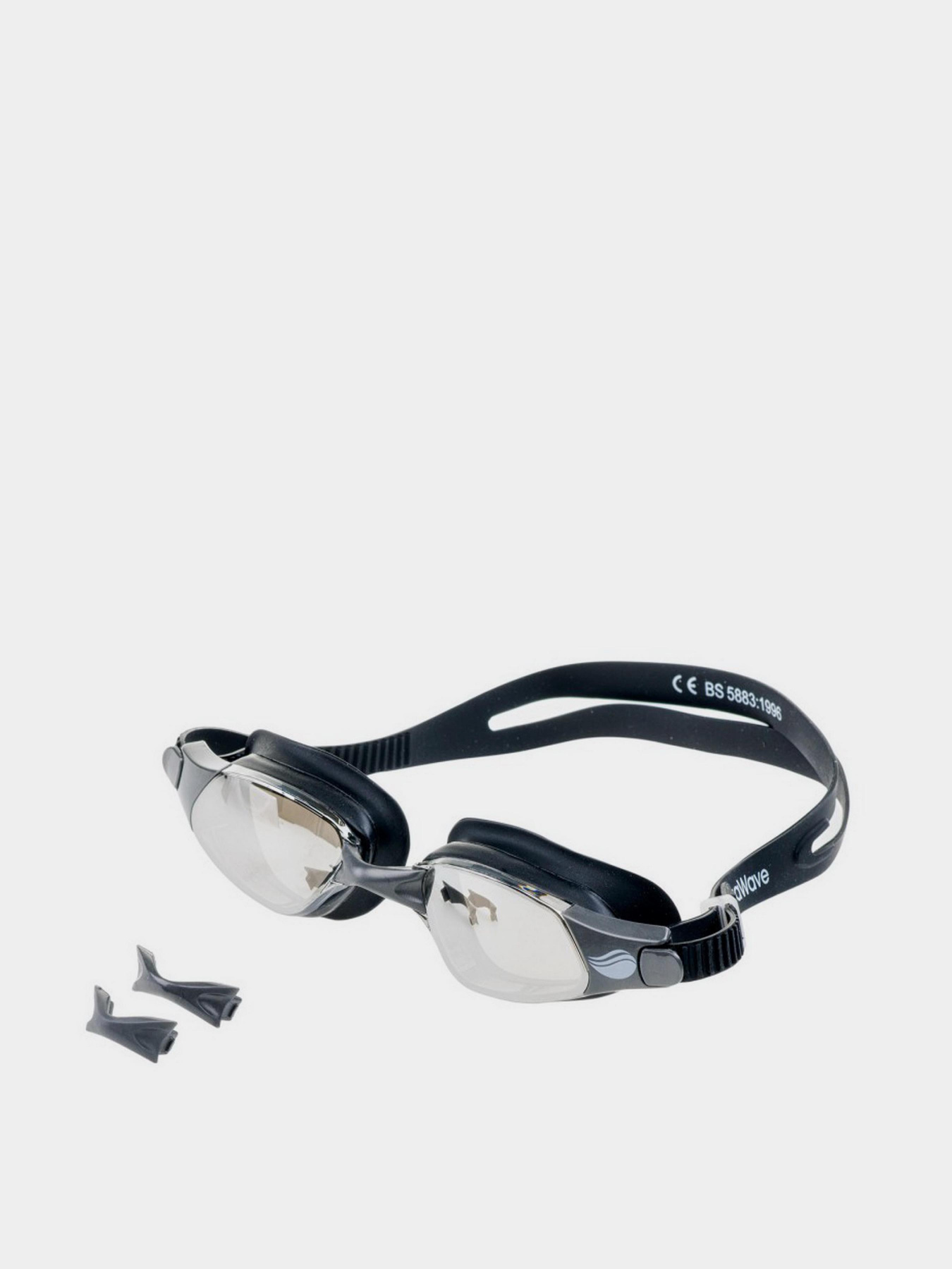 Окуляри для плавання Aquawave модель PETREL-BLACK/BLACK/SILV MIR Фото