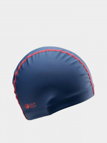 Шапочка для плавання Aquawave модель SOFTSWIM-MEDIVAL BLU/POPPY RED Фото
