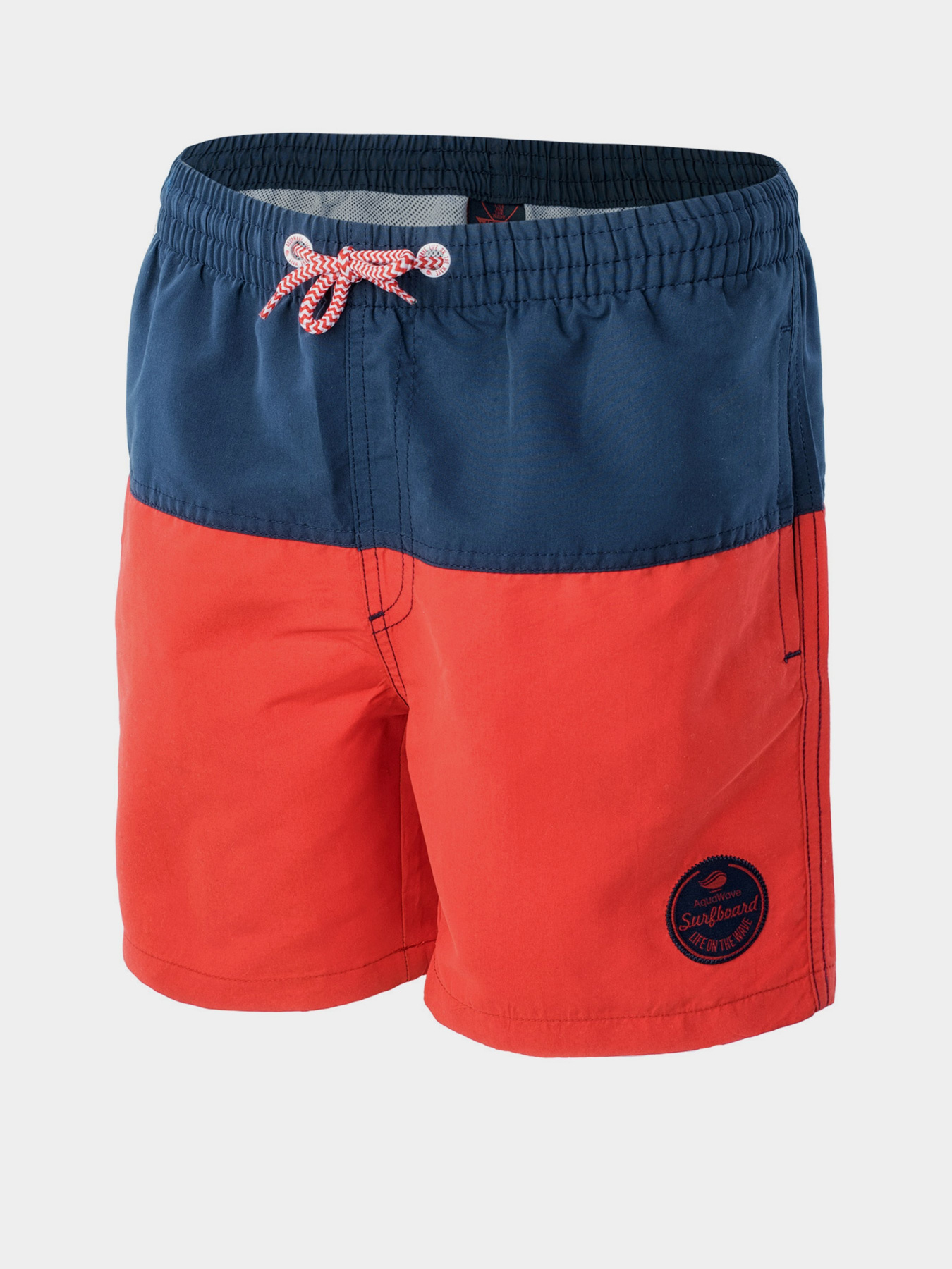 Шорти для плавання Aquawave модель DRAKON JR-POPPY RED/PATR BLUE Фото