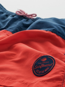 Шорти для плавання Aquawave модель DRAKON JR-POPPY RED/PATR BLUE Фото