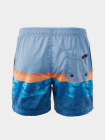 Шорты для плавания Aquawave модель PALAWAN-BLUE/ORANGE/PALM PRINT Фото