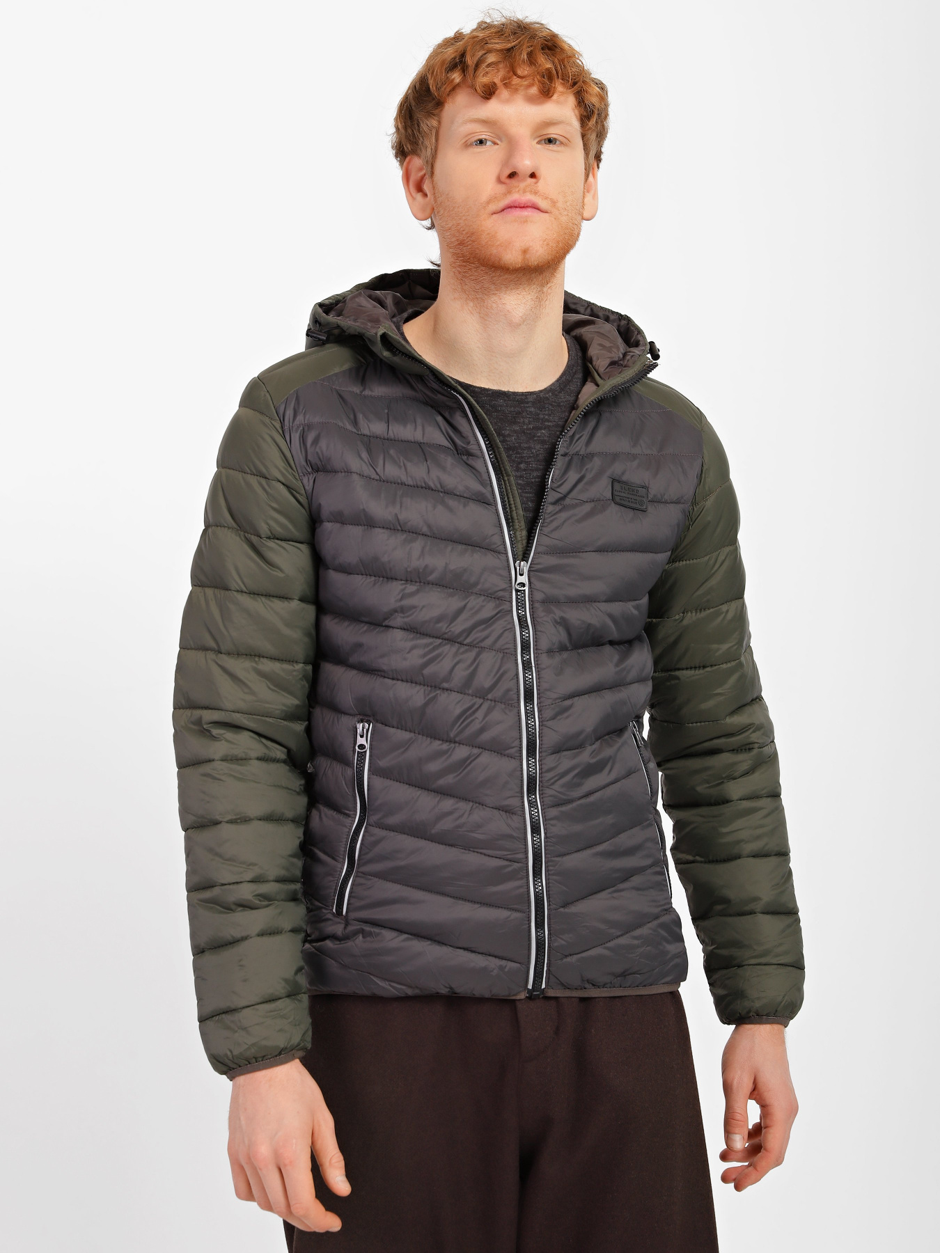 Демісезонна куртка Blend модель 20707206_хакі з т.сірим Фото