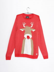 Джемпер Blend модель 20707406_червоний комб. Фото