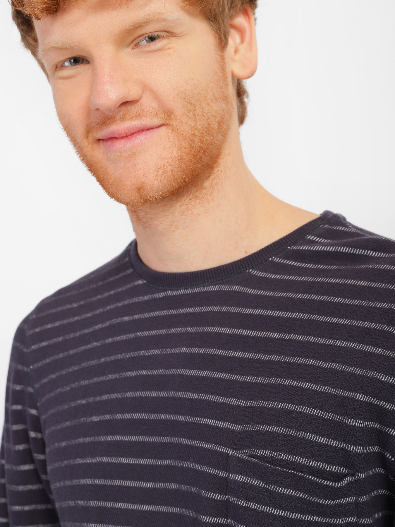 Лонгслів Blend модель 20707943_т.синій комб. Фото